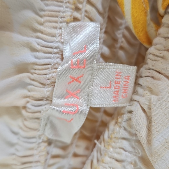 Luxxel Cream and Yellow Dress - Picture 2 of 8